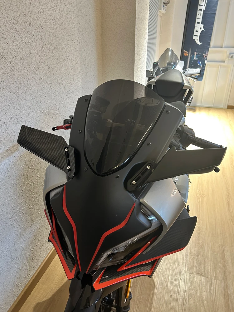 Motorrad modifizierte Rückspiegel Windflügel verstellbarer Drehs piegel für  cfmoto 450sr für die universelle Installation von Sportwagen - AliExpress