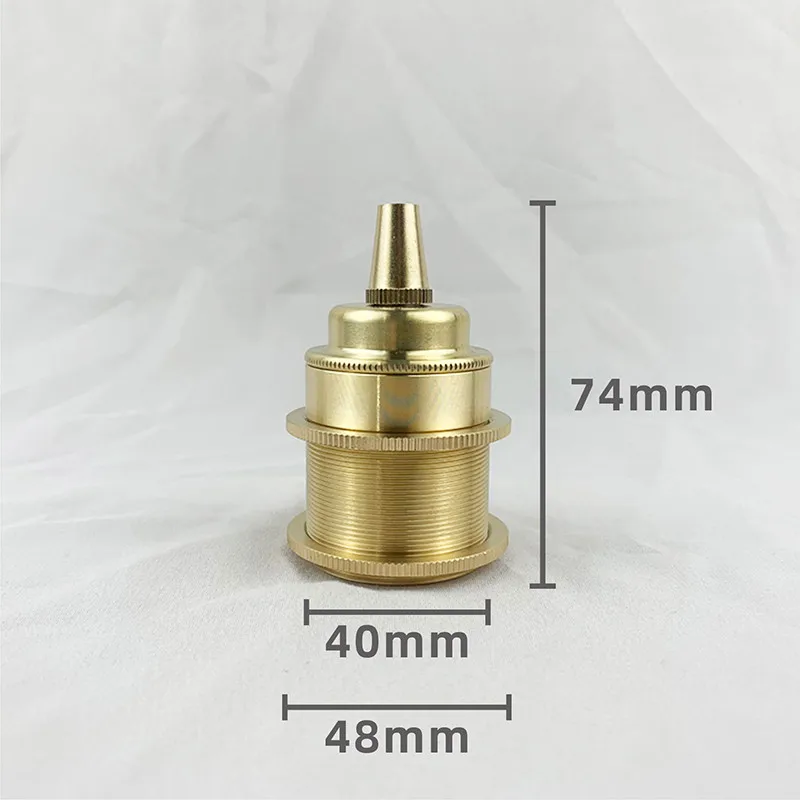 E27 Large Screw e26 Brass Lamp Holder Pure Copper or aluminium Ceramic Retro Chandelier DIY Lighting Accessories Light Sockets lamp holder lamp bulb holder lamp base lamp socket adapter diy lighting accessories