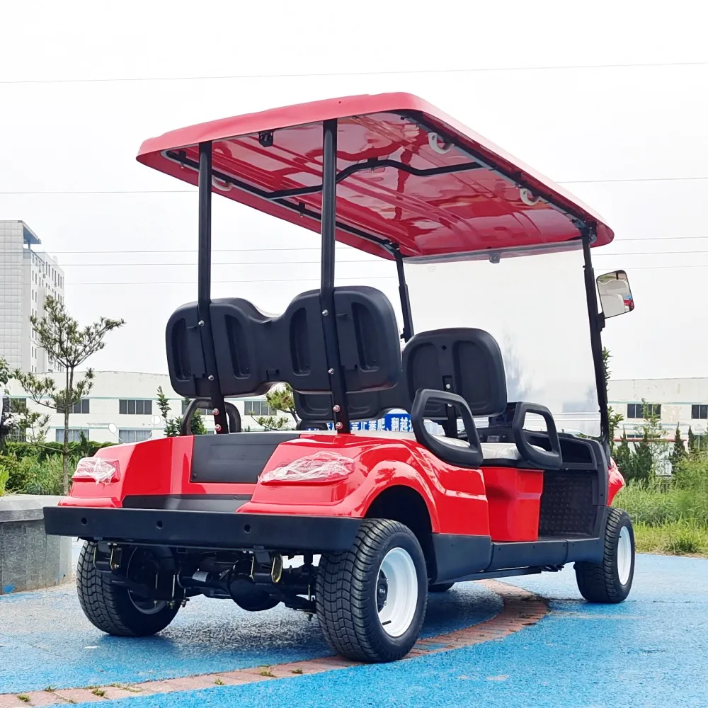 2/4/6/8/10 Posti 48V /60V/72V Motore Elettrico Fuoristrada Adulti Golf Car Golf Club Carrelli Con Sedile Imbottito