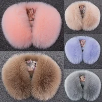 Winter Warm Scarf for Women Faux Fur Scarf Shawl Plush Fake Fur Collar Fluffy Neck Collars Soft Warm Scarives for Down Jacket 2