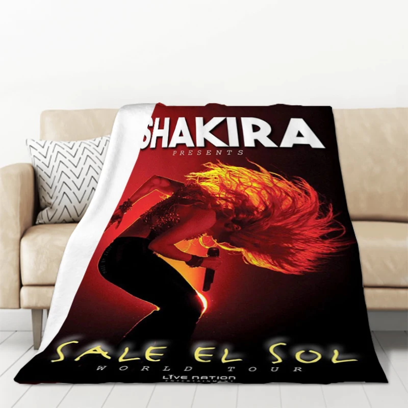 

Shakira Blanket Plaid on the Sofa Blankets Microfiber Bedding Furry Plush Bedspread Bed Throw Knee Throws Bedspreads Baby Fluffy