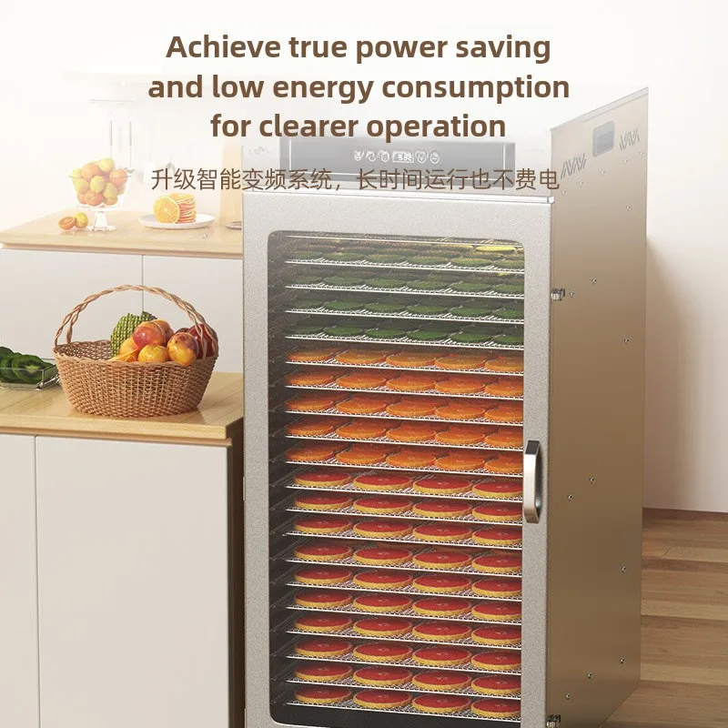 Food Dried Fruit Machine Commercial Power Saving 20 Layer Dryer Fruit Vegetable Sausage Meat Food Dehydrator