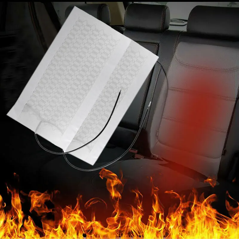 

2pcs/4pcs 12V Universal Car Seat Heated Heating Heater Carbon Fiber Car Seat Heat Pads Cushion Mat Winter Warmer Seat Covers Set