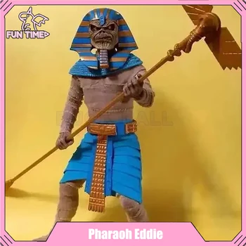 Original Neca Pharaoh Eddie Anime Figures Iron Maiden Powerslave Pvc Action Figurine Model Collection Room Decoration Toys Gift