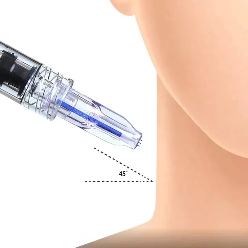 Nanosoft 3pins 34G 0.6/1.0/1.2/1.5 Microneedle Sterile Packaged Disposable Crystal Multi Nano Needle microneedling needle cartridge microneedling cartridge facial needles