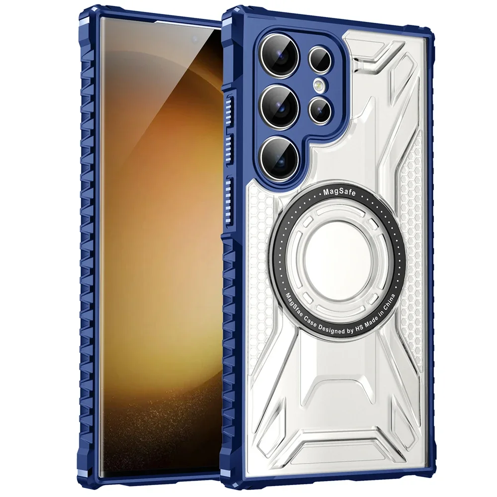Luxury Shockproof Armor Magnetic Phone Case with Military-Grade Protection