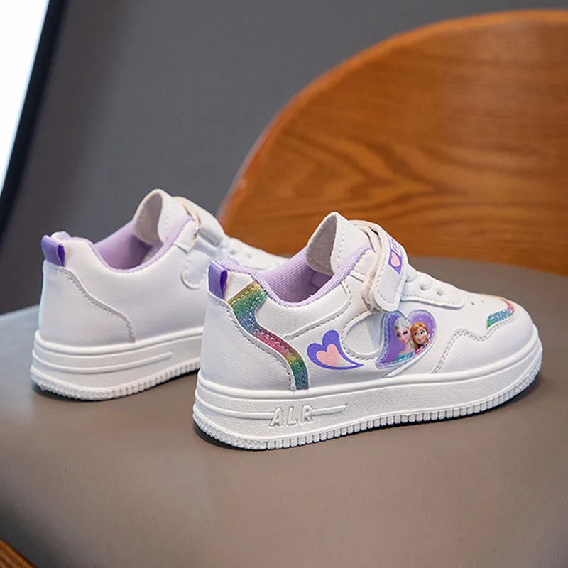 Disney Children's White Shoes Princess Elsa Chic Casual Shoes Non