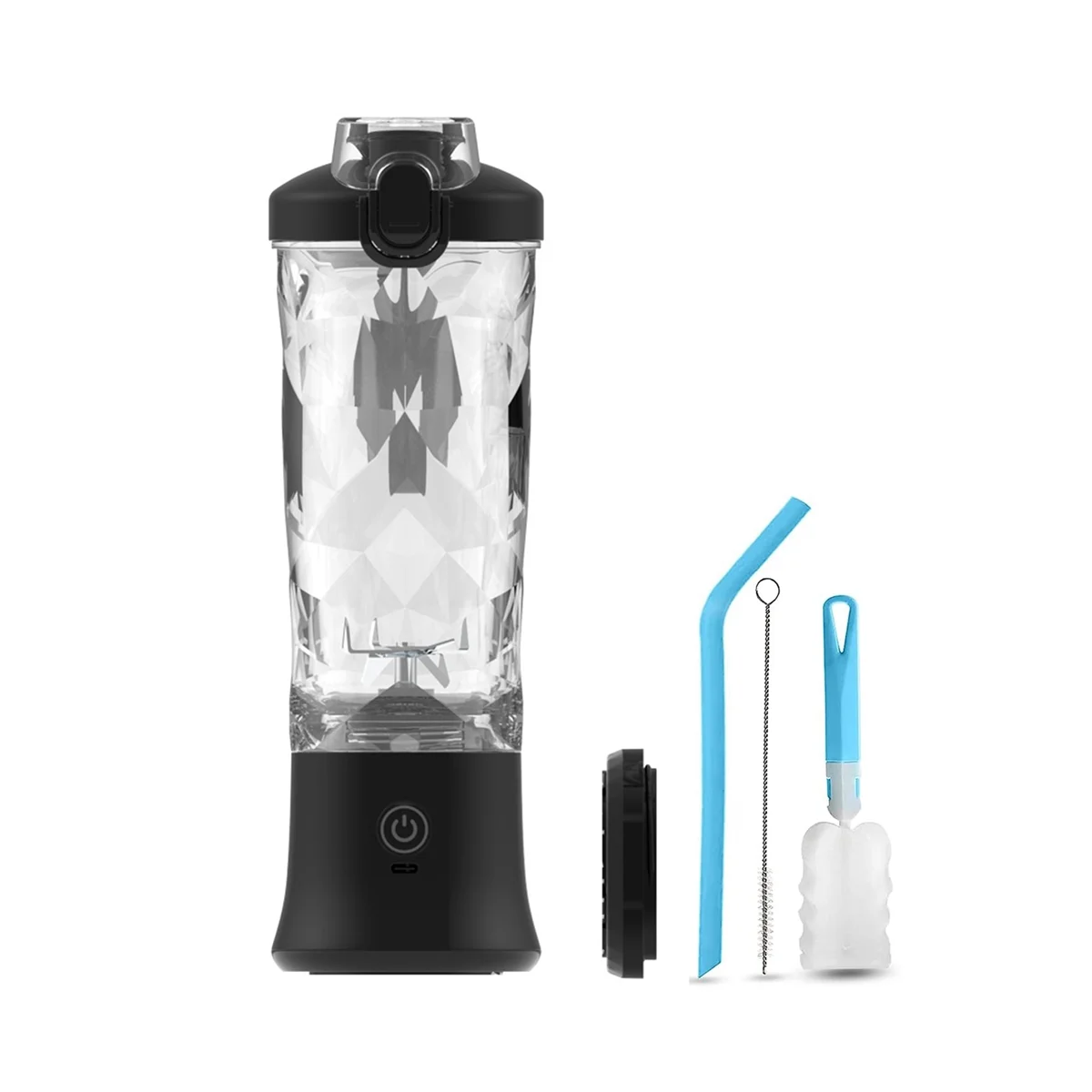 Frullatore Portatile Per Frullati E Frullati Con 6 Lame Mini Frullatore 20 Oz Per Cucina Viaggi A Casa (A)