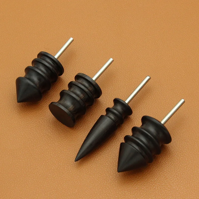 Leather Edge Electric Polishing Slicker Flat/Pointed Head Sandalwood Leathers Craft DIY Tools Tip Burnisher Wood Grinding tools