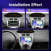 Автомобильный радиоприемник Camecho 6 + 128G, беспроводной CarPlay Android Auto для Toyota Yaris Vizi 2005-2011, автомобильная интеллектуальная система, GPS, стерео, 4G Wi-Fi — изображение 2