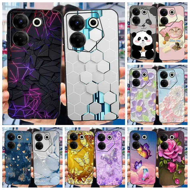 For Tecno Camon 20 Pro 5g Case Marble Cover For Tecno Camon 20 Bumper Soft Silicone.jpg