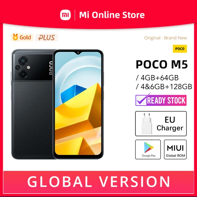 Smartphone xiaomi poco m5 128gb 6gb black no brasil