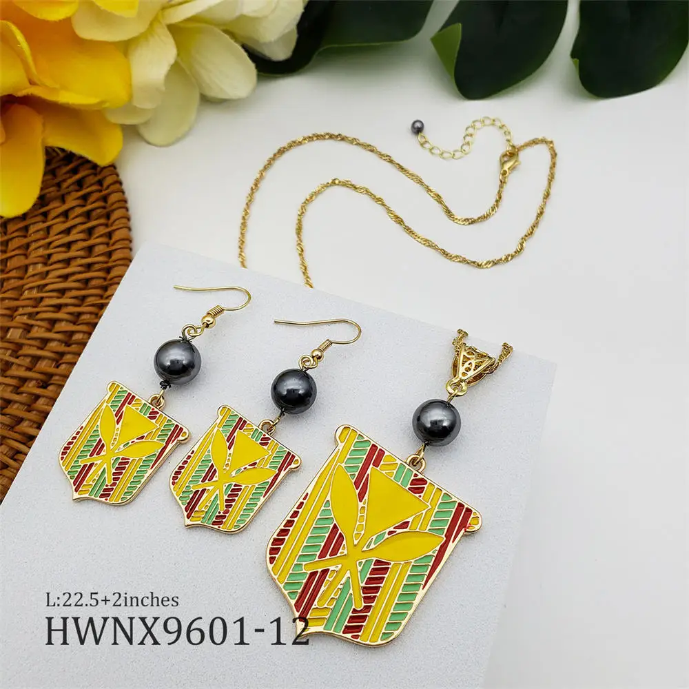 Yellow Stone Earrings - Aloha Island Lei