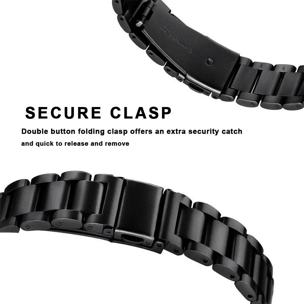 Fitbit Charge 3 용 스테인레스 스틸 팔찌 스트랩 Charge 3 SE 금속 밴드 스트랩 용 손목 밴드 루프 교체