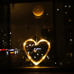 Warm LED Christmas Ornaments Hanging Lights for Home and Bedroom Décor (Love)