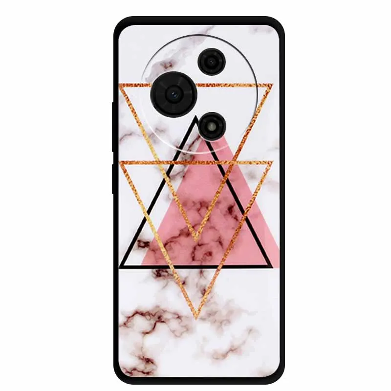 Gradient Marble Painted Silicone Phone Case - Shockproof Soft Cover