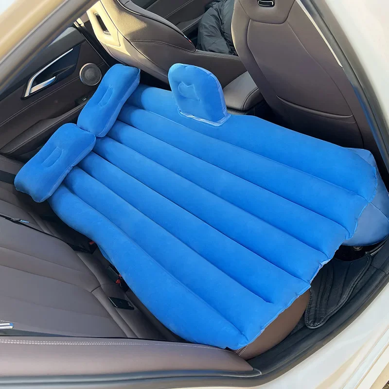 Ultra-soft Flocking Environmental Fabric Car Inflatable Bed Air Cushion Bed Portable Car Travel For Most Small inflatable air bed,inflatable camping mattress,camping mattress,car sleeping mattress