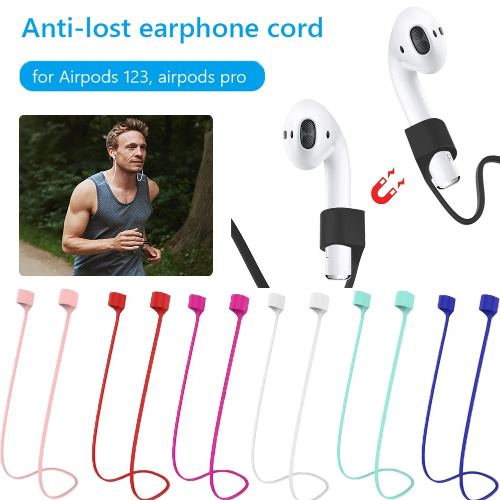 Wireless Magnetic Earphone Hanging Rope Cable For AirPods 3 2 1 Pro Anti Lost Silicone Cord Holder Cable Earphone Accessories Best Sellers In Consumer Electronics