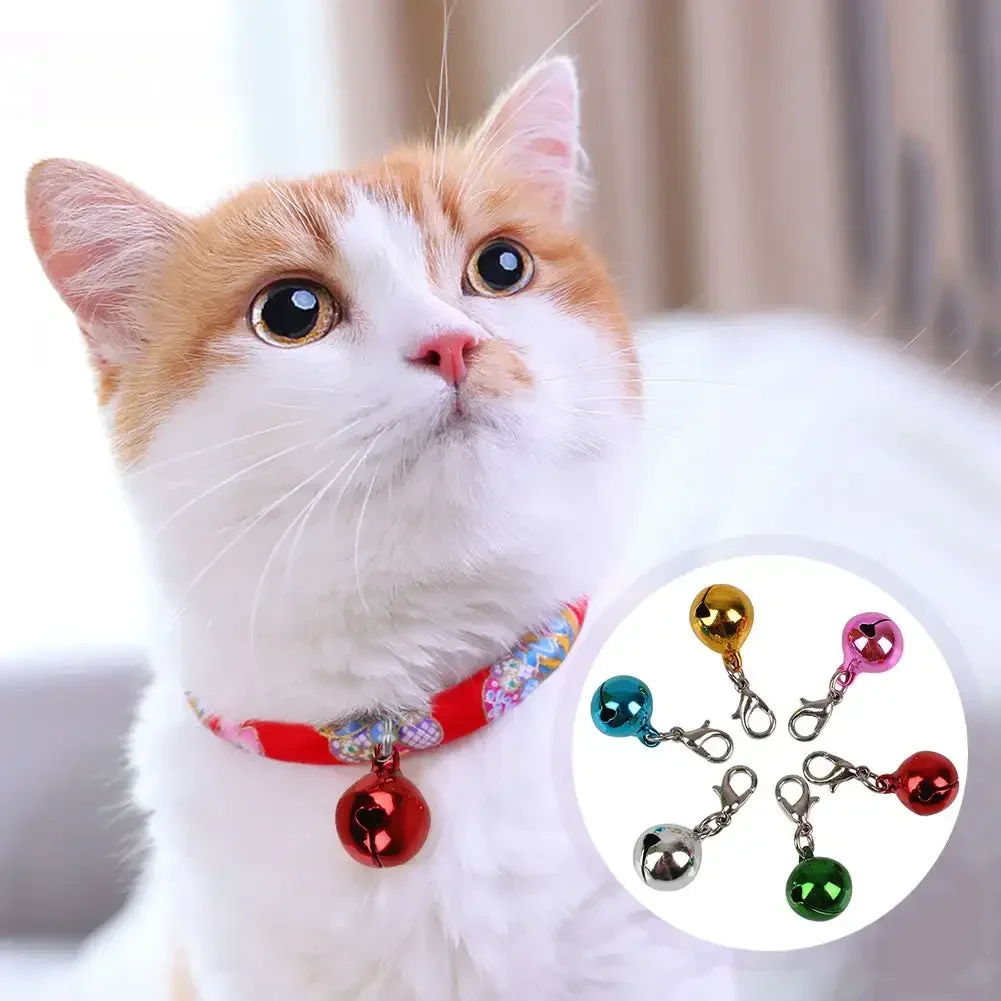 DIY Pet Supplies Decor Bell Collar Clothe Accessories Cat Collars Leads Cat Accessories Metal Jingle Bell Decoration Kitten 2