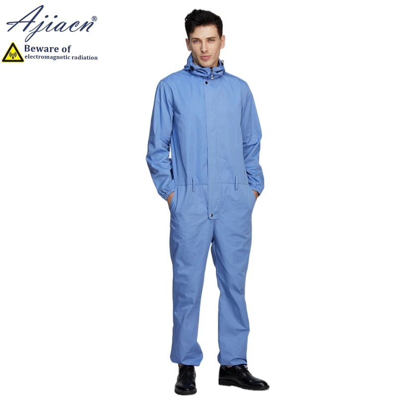 Anti-radiation coveralls EMC laboratory, Electrical equipment room Electromagnetic radiation shielding clothing