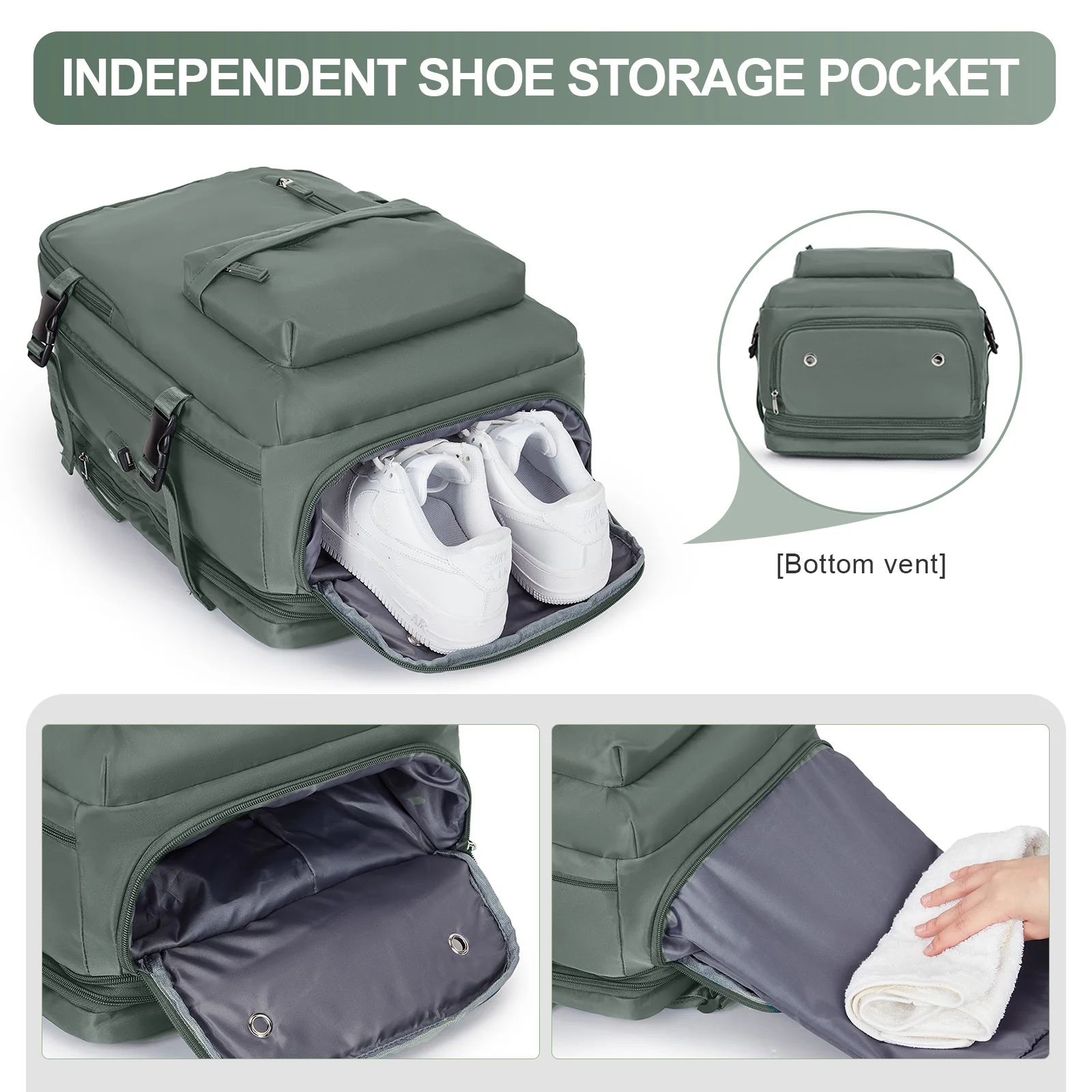 Backpack for Women Men Waterproof Air Travel Backpack Hand Luggage Laptop Bags Large Capacity Expansion Backpack Shoulder Bag