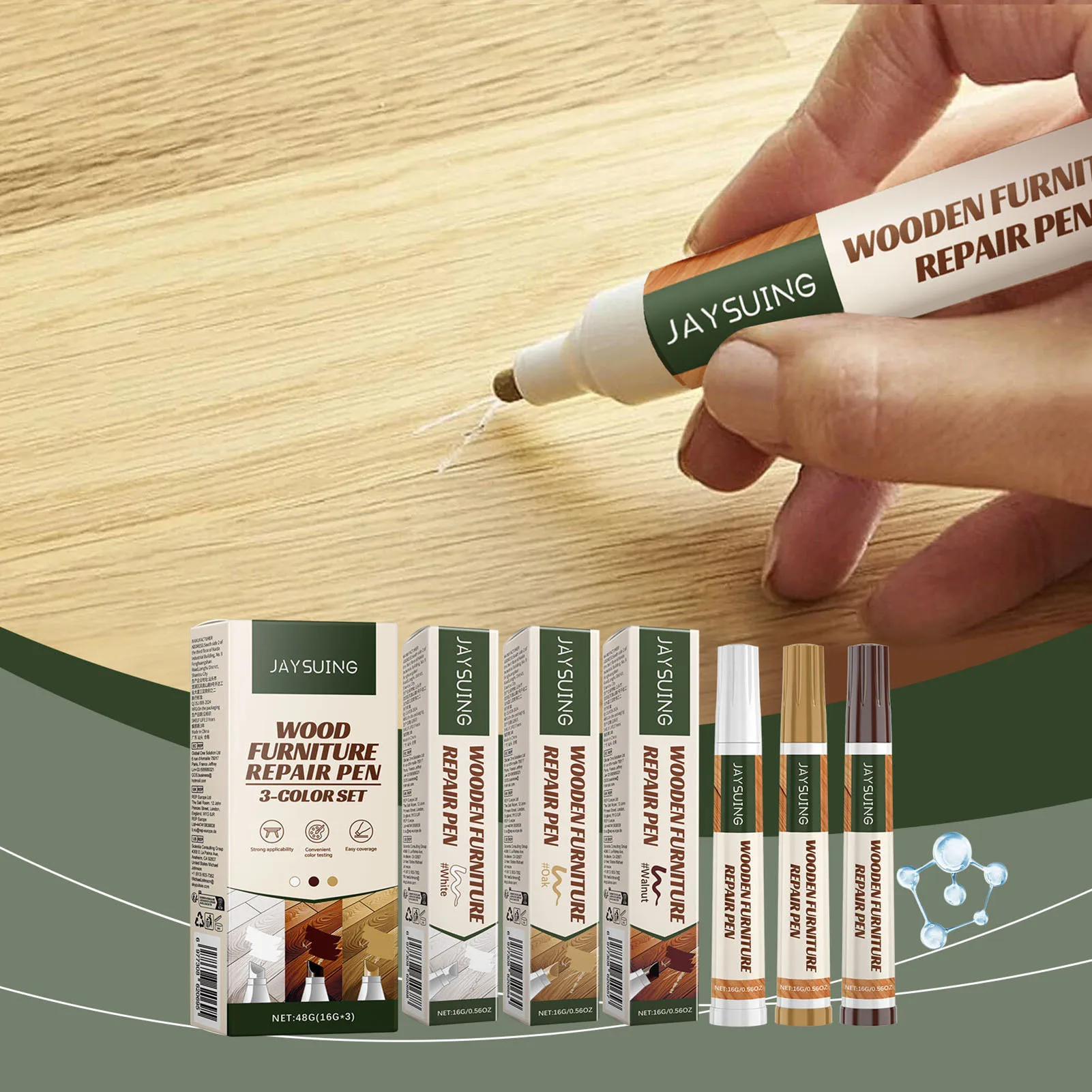 Furniture Repair Pen Markers Remover Wood Scratches Restore Kit Scratch Filler Paint Wooden Cabinet Floors Tables Repair Tools