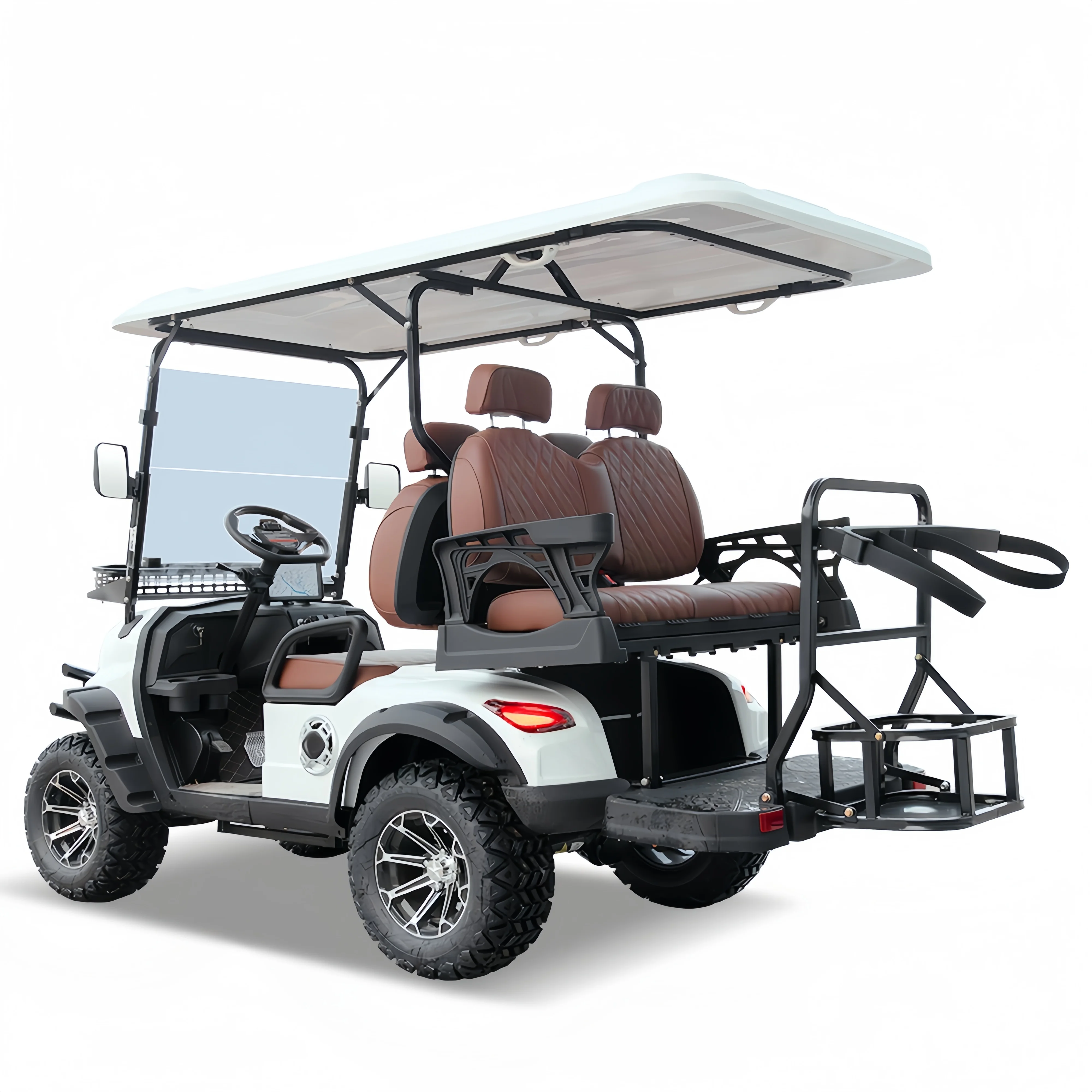Factory Outlet 4 6 Person Seat Lithium Battery Folding Electric Golf Carts with CE Certificate Electric Golf Carts