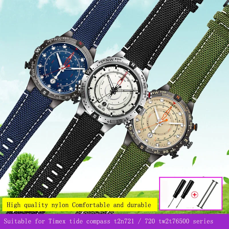 For Timex Tides Tw2t76500/tw2t6300/tw2t6400 T2n721 Watchband Waterproof