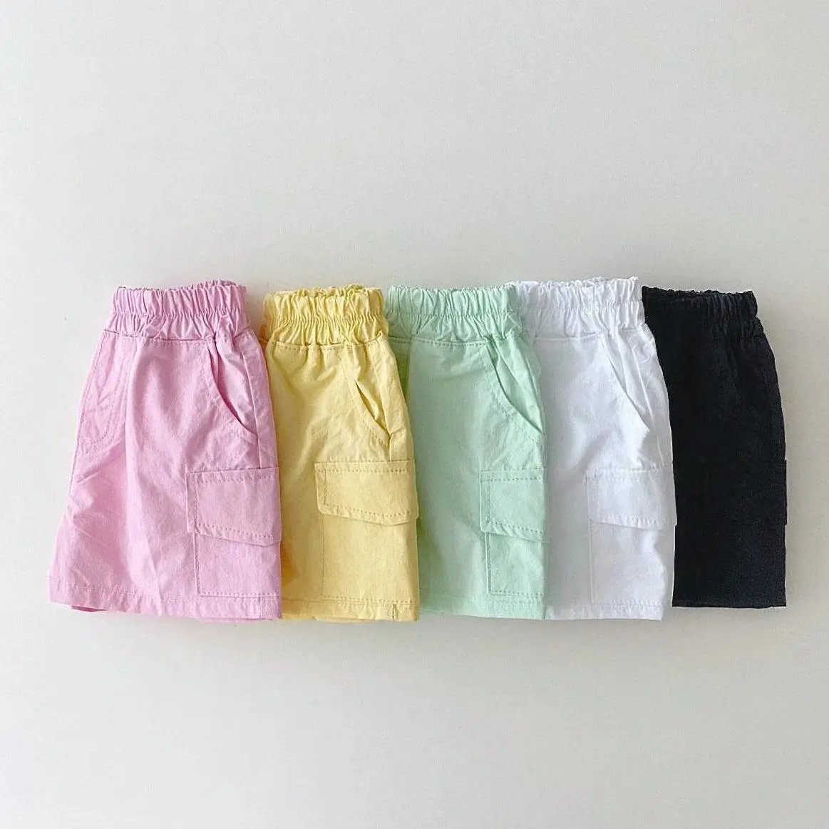 2023 Summer Children's Newborn New Girls' Shorts Baby Thin Shorts Children's Korean Boys and Girls Macaron Style Casual Clothes