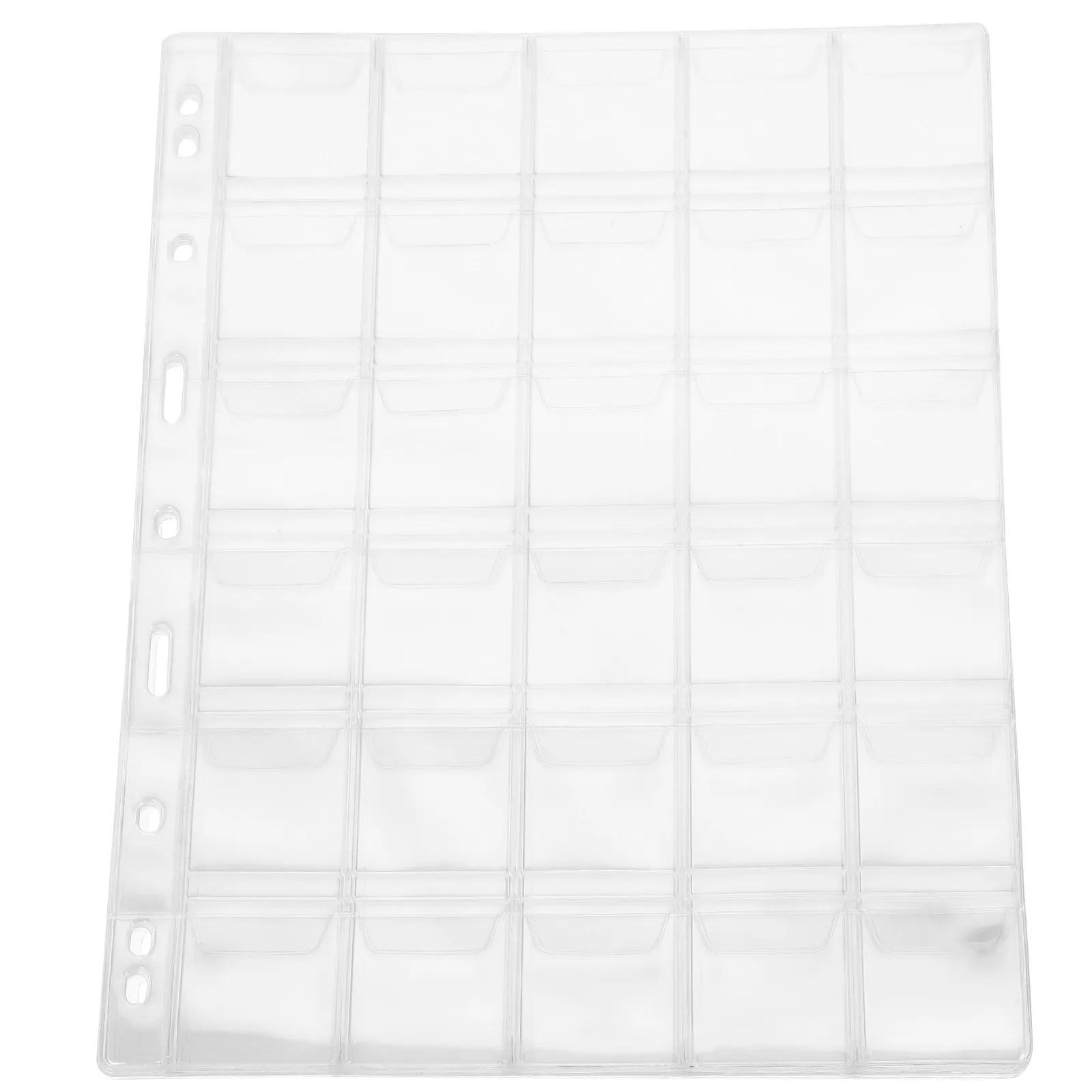10매 동전 바인더 페이지 PVC 투명 동전 보호 삽입지 수집가용 동전, 우표, 지폐 보관 정리 앨범 용품