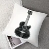 Guitar Sketch Pillow - Modern Home Decor, Adds Musical Charm, Artistic Style, and Creative Inspiration to Your Living Space 1