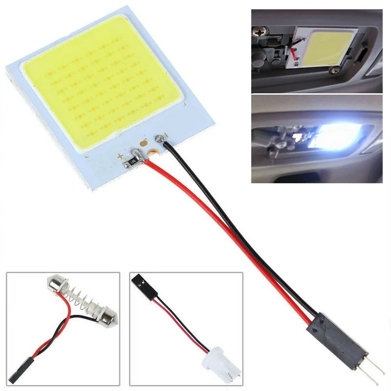 

T10 48 SMD LED Car Light Interior Dome Reading Lamp Auto Truck Universal High Brightness Roof Panel Light 12V Car Accessories
