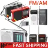 Portable Mini Radio Full Band FM/AM/SW Battery Operated Radio Player with Telescopic Antenna Emergency Radio Built-in Speaker 1