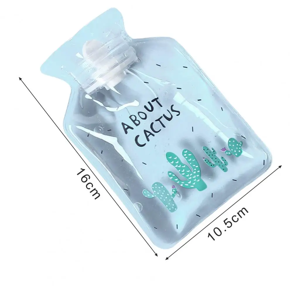 Cartoon Hot Water Bag Leak-proof Cartoon Pattern Pvc Hot Water Bag for Pain Relief Winter Warmth Hand Feet Warmer Pouch for