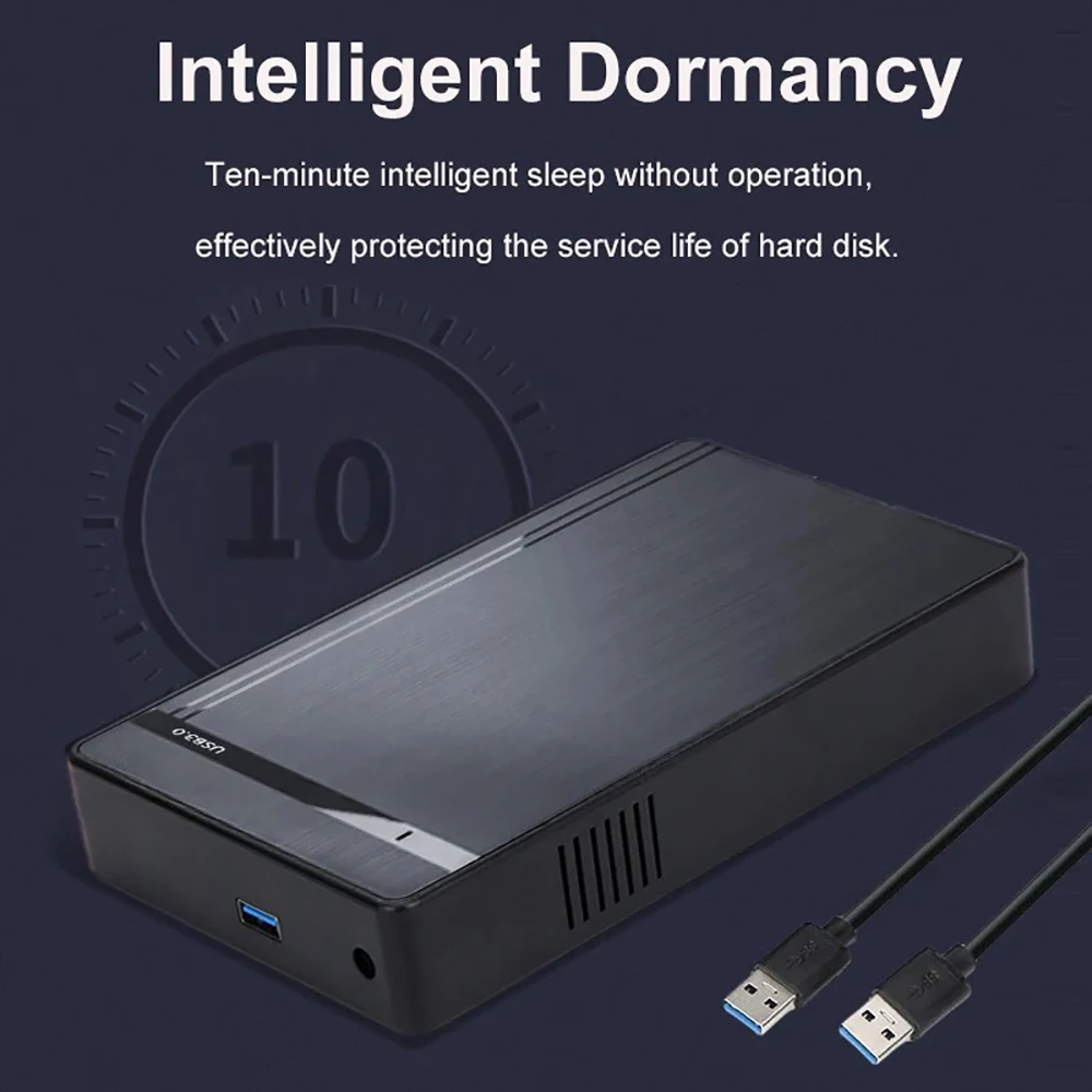 케비두메이 2.5 3.5인치 HDD 케이스 SATA to USB 3.0 하드 드라이브 인클로저 툴리스 외장 HDD 박스 어댑터 (노트북 데스크탑 PC용)