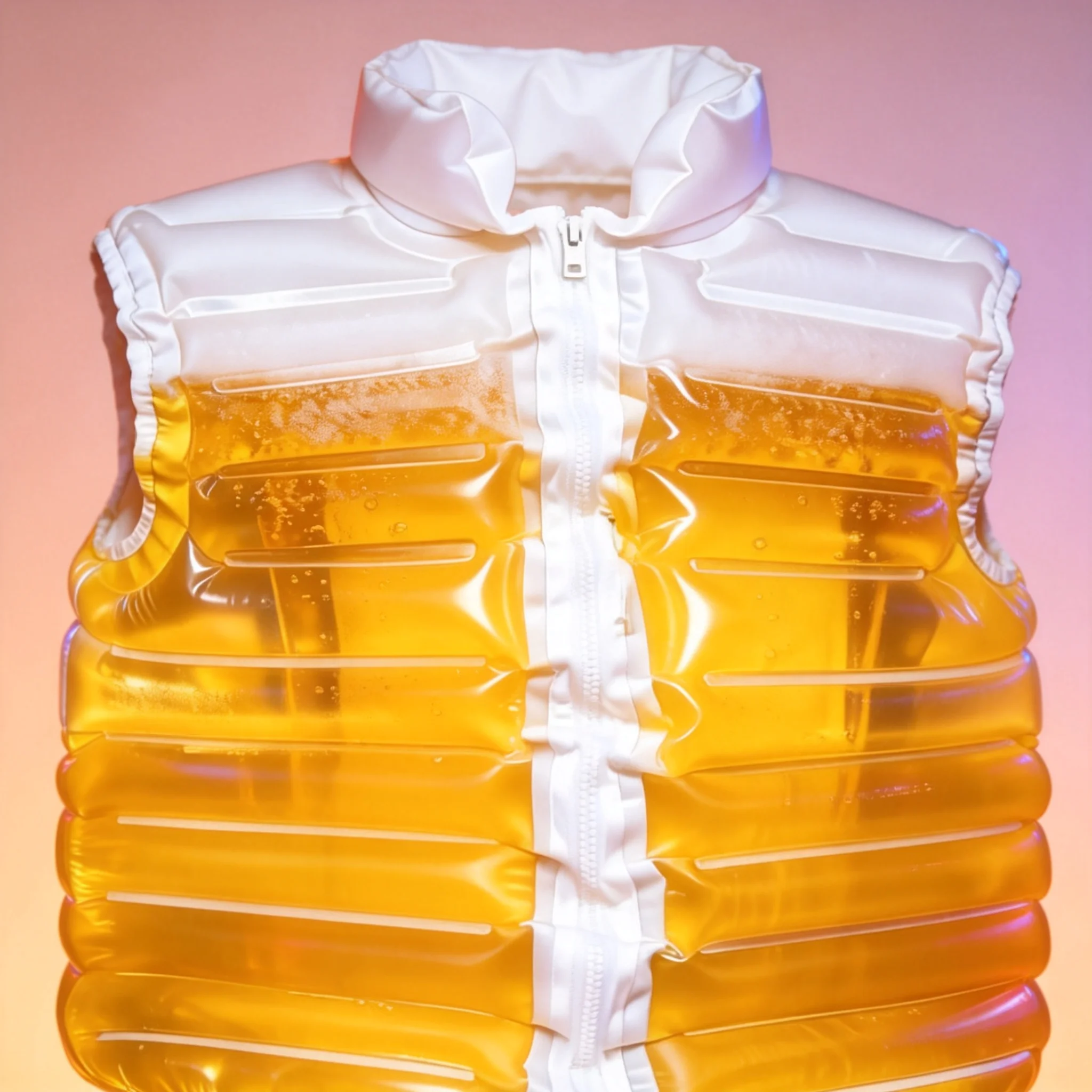 Für Poolpartys und Festivals: Auslaufsichere Transparente Bier-Jacke, Bier-gefüllte Kühlweste, Urkomisches Scherzgeschenk, Wiederverwendbar und Leichtgewichtig – Detail 4