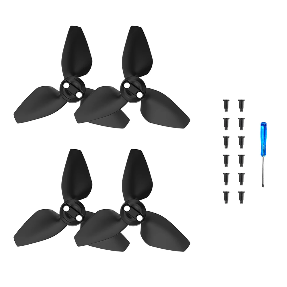 Pales de rechange légères pour DJI Neo, coloris bleu et orange