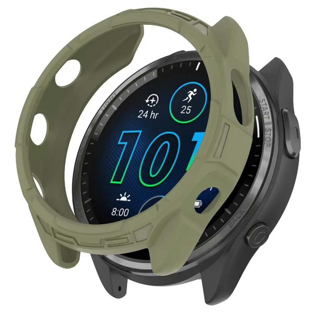 Marco de bisel de reloj para Garmin Forerunner 965, carcasa de pulsera inteligente, protectores de pantalla, cubierta