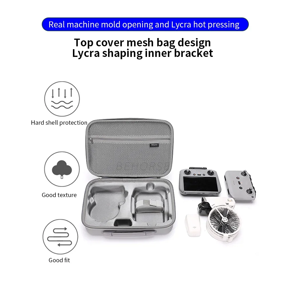 Shoulder Bag for DJI Flip/RC 2/RC N3 Hard Waterproof Storage Bags Portable Carrying Case Handbag for DJI Flip Drone Accessories