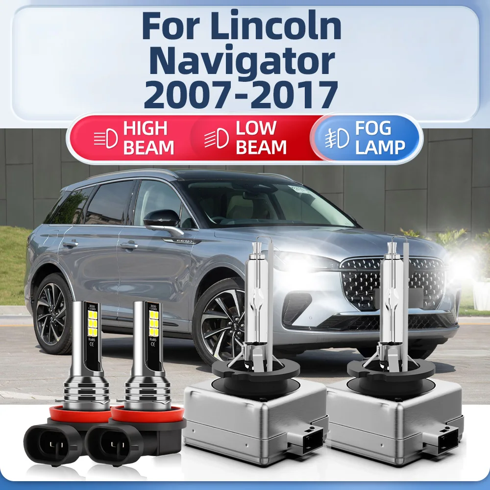 

2PCS 35W D3S HID Xenon Headlight Bulbs 6000K Xenon Lights 12V For Lincoln Navigator 2007-2010 2011 2012 2013 2014 2015 2016 2017