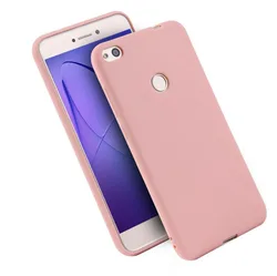 Durable Silicone Shockproof Bumper Cover in Candy Colors for Honor 8 lite (Pink)