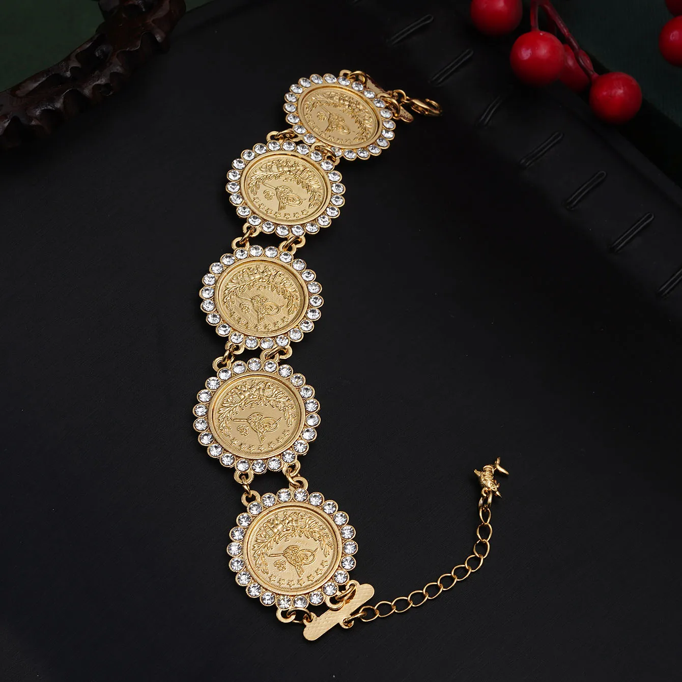 女性のためのコインブレスレット,イスラム教徒のファッション,アラビア語,ラバ,結婚式,カップルのための,卸売 - AliExpress