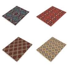

Geometric Stripe Print Dining Table Mat Placemats Table Mats for Dining Table Kitchen Table Placemat Rectangle Table Mats Modern