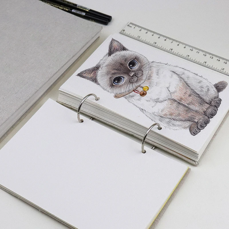 160GSM Thick Sketchbook Loose Leaf Painting Art Book Detachable 60