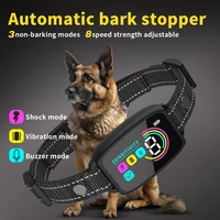 Dog Training Collar Automatic Anti Bark Dog Collar Type-C Rechargeable Dog Trainer Electric Shock Vibration Buzzer Waterproof 1