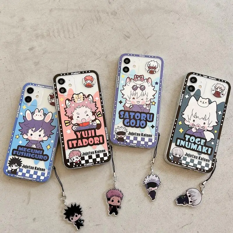 

Чехол для телефона аниме для iphone 15 14 13 12 Mini 11 Pro Max Se X Xs Max Xr Inumaki Toge Megumi