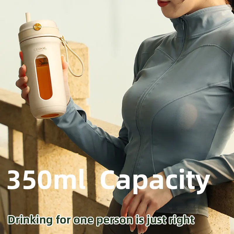 350ml USB Mini Juicer Cup,Electric Portable Smoothie Ice Crushed,Camping Fruit Blender Squeezer,Mixer Kitchen Home,Car Mounted 4