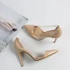 2023 Brand Designer Women's High Heels PVC Transparent Sexy Pointed Heels Party Shoes Ladies Fine Heel Sandals Spring and Summer 3