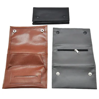 Custodia per tabacco in pelle PU Custodia per carta da fumo Custodia a portafoglio Borsa per tabacco portatile