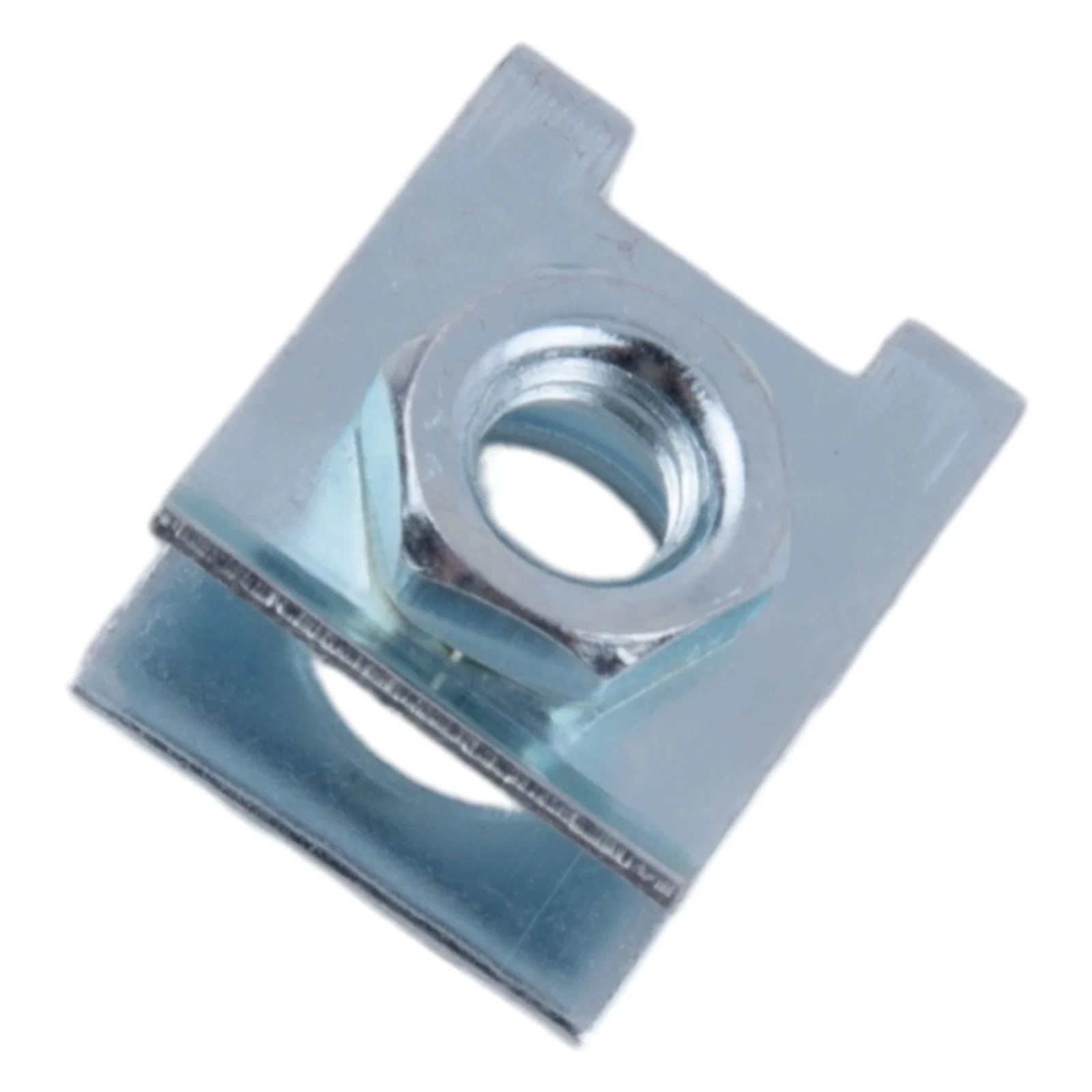 

M6 Nut U-Type Clip Fixed Fasteners Car License Plate Fixed Clip Retainers Silver 6mm Fasteners Buckle Latest Replacement